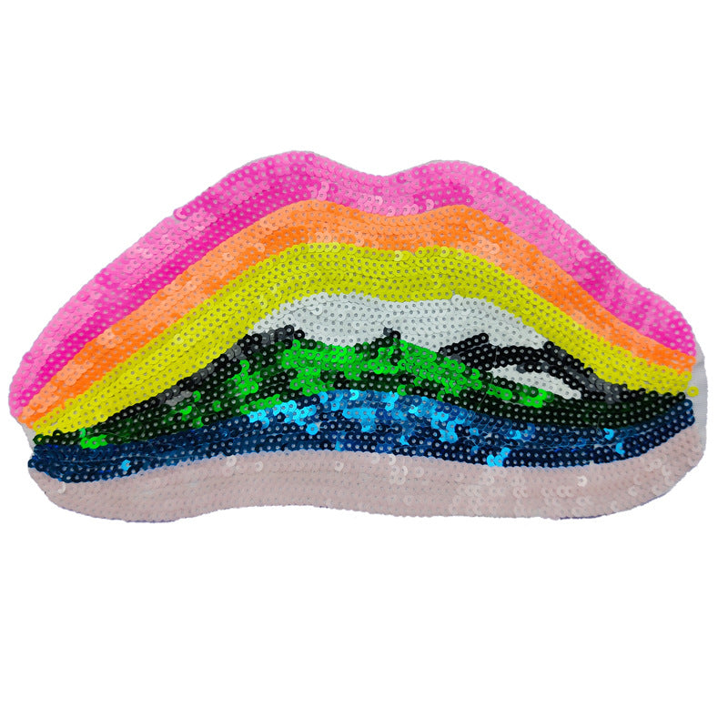 Wholesale  13pcs Cartoon Sequins Embroidered Cloth Stickers Garment Decoration Accessories Bead Patch Stickers